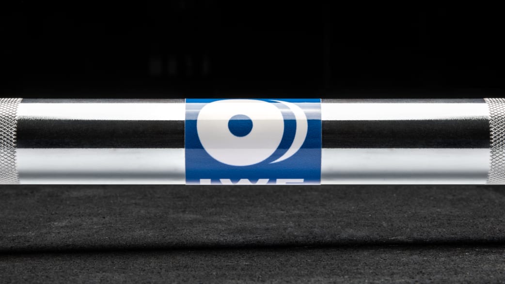 Rogue 28MM IWF Olympic Bar with Center Knurl Bright Zinc